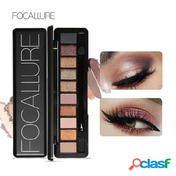 Focallure new pro 10 colors set women waterproof makeup