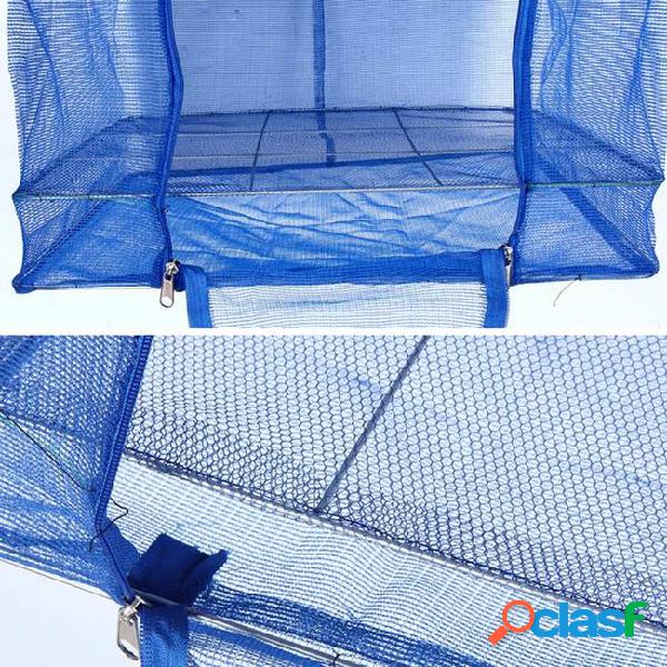 Foldable 4 layers drying fishing net rack hanging vegetable