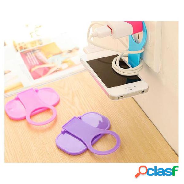 Foldable charging bracket cell phone mounts