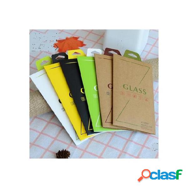 Folding kraft paper color retail package pack box bag for