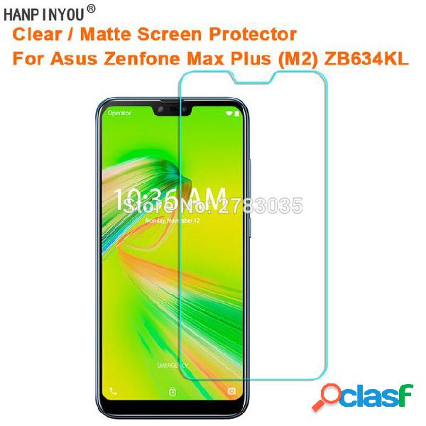 For asus zenfone max plus (m2) zb634kl clear glossy /