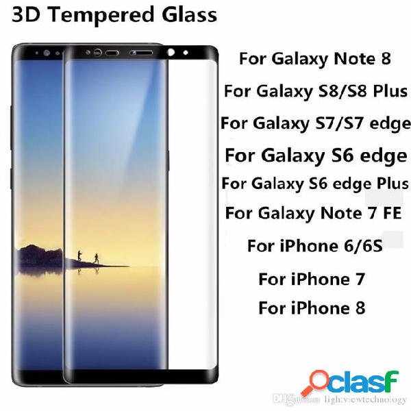 For galaxy note 8 s8 iphone x 8 plus s7 edge 0.2mm 3d full