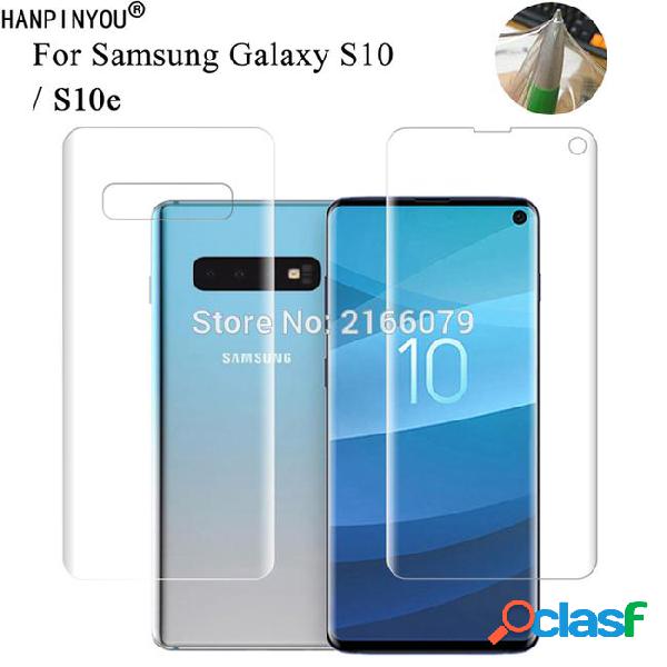 For galaxy s10 plus s10e soft tpu front back full cover
