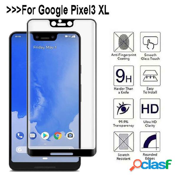 For google pixel 3 xl 3d curved full cover tempered glass