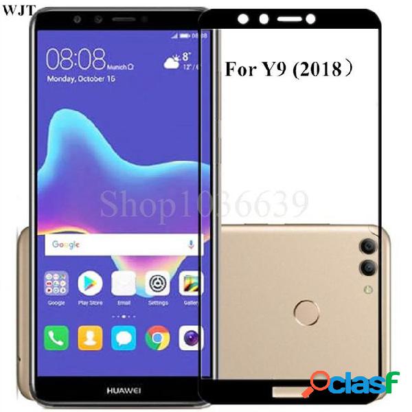 For huawei y9 2018 9h full cover tempered glass for huawei
