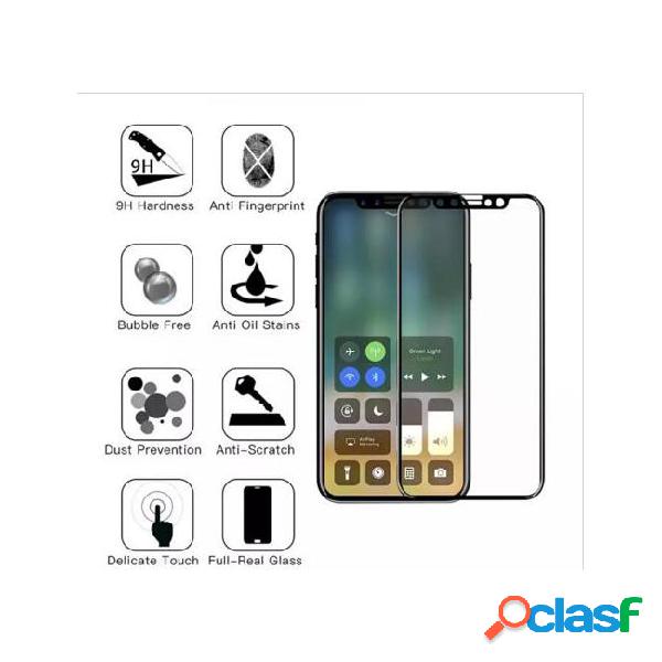 For iphone 8 x 5d tempered glass curved screen protector for