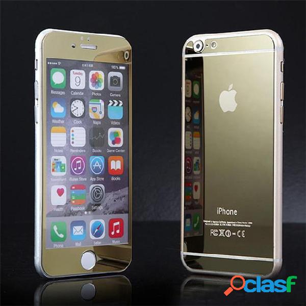 For iphone6 glass film color mirror plating tempered glass