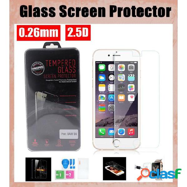 For iphone6 tempered glass film screen protector with retail