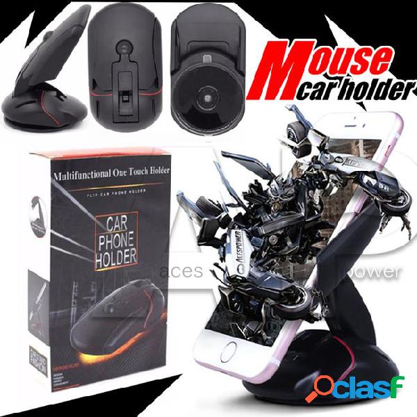 For iphone7 plus phone holders mouse car mount universal 360