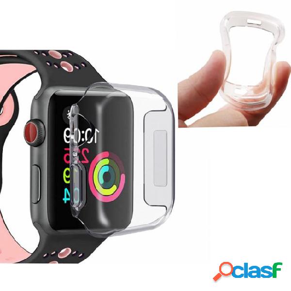 For iwatch 5 4 case 40mm 44mm 3d touch ultra clear soft tpu