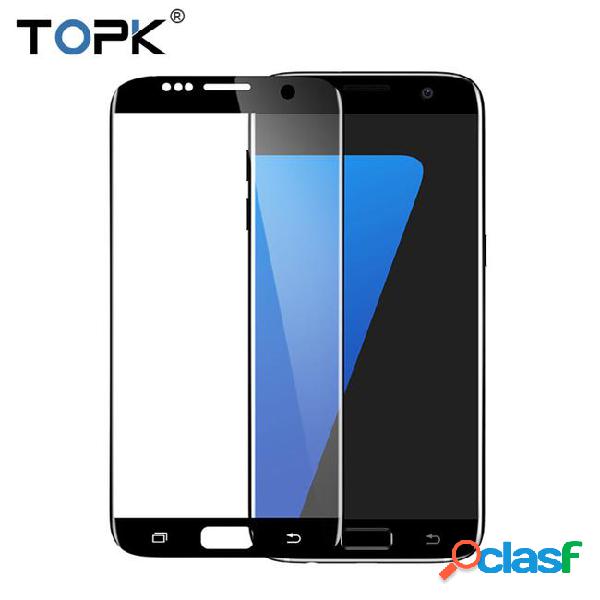 For s7 edge screen protector,topk 9h hardness hd clear full