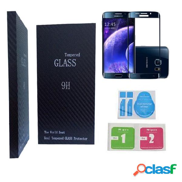For samsung galaxy s6 s7 edge plus curved tempered glass