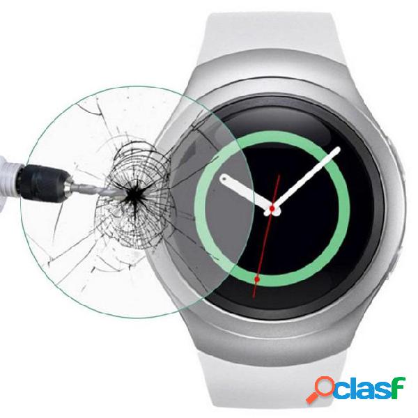 For samsung gear s2 smart wrist watch rounded tempered glass