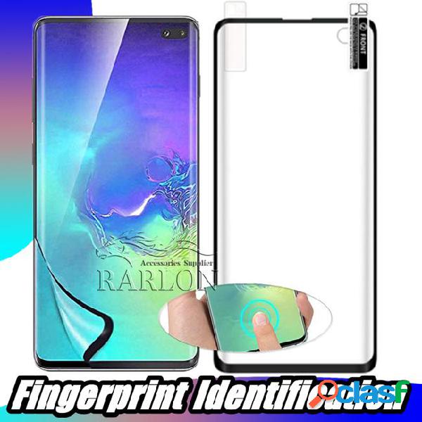 For samsung note 10 plus clear full cover curved full glue