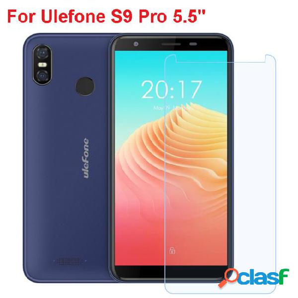 For ulefone s9 pro tempered glass screen protector 9h