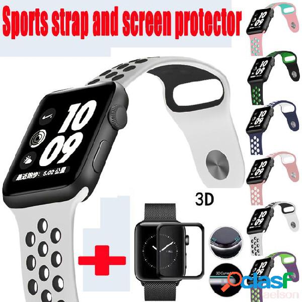 For watch band 42mm/38mm iwatch 3/2/1 screen protector for