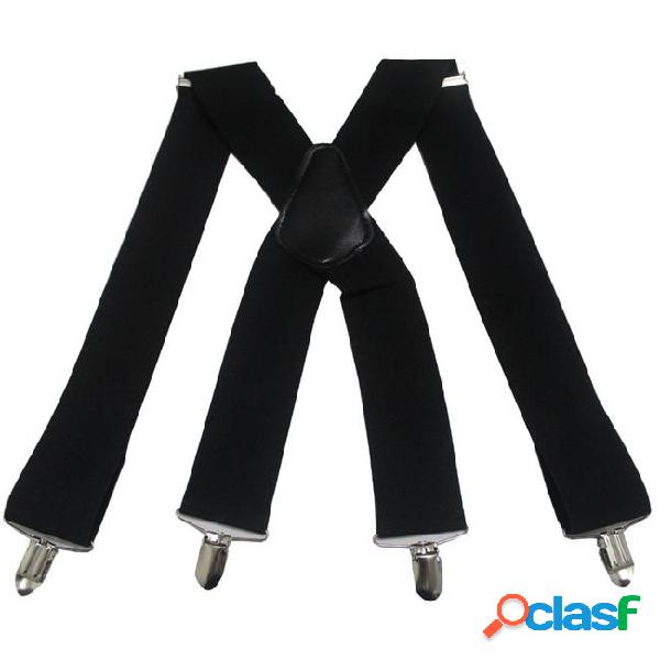 Free shipping 2017 new fashion male 50mm wide suspenders for