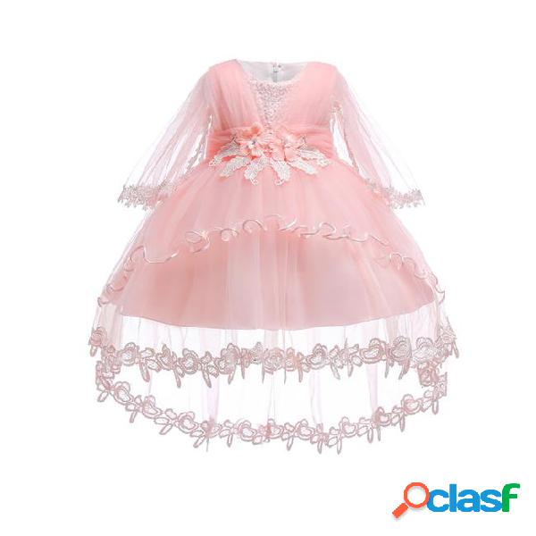 Free shipping cotton lining infant dresses 2018 new style