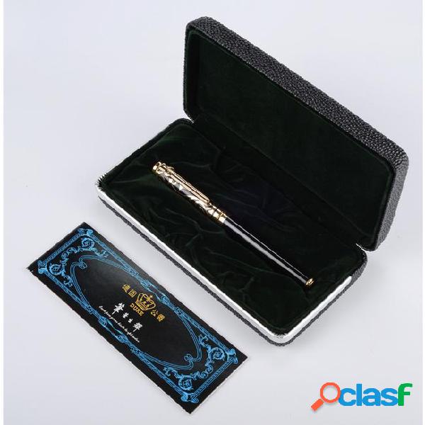 Free shipping rollerball pen high-end gold blue stone and