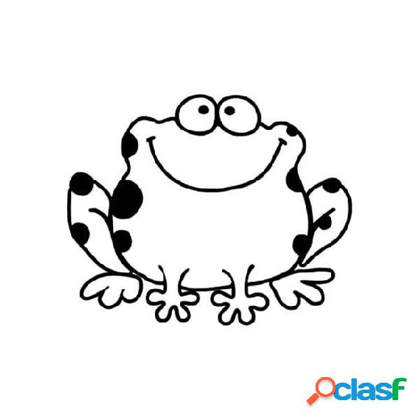 Front stickers cute funny frog sticker decal fashion