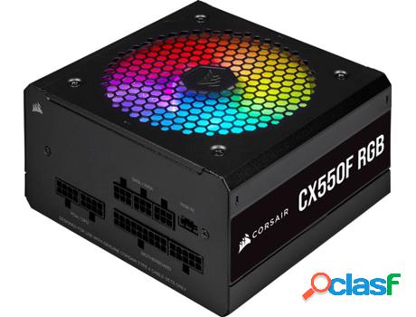 Fuente de Alimentación CORSAIR CX550F RGB (Modular - 550 W
