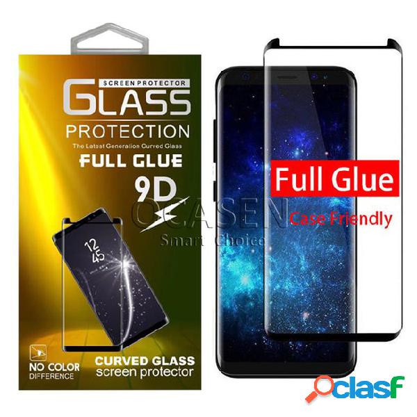 Full adhesive glue case friendly 3d 5d tempered glass for