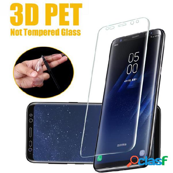 Full cover 3d curved screen protector pet soft film for