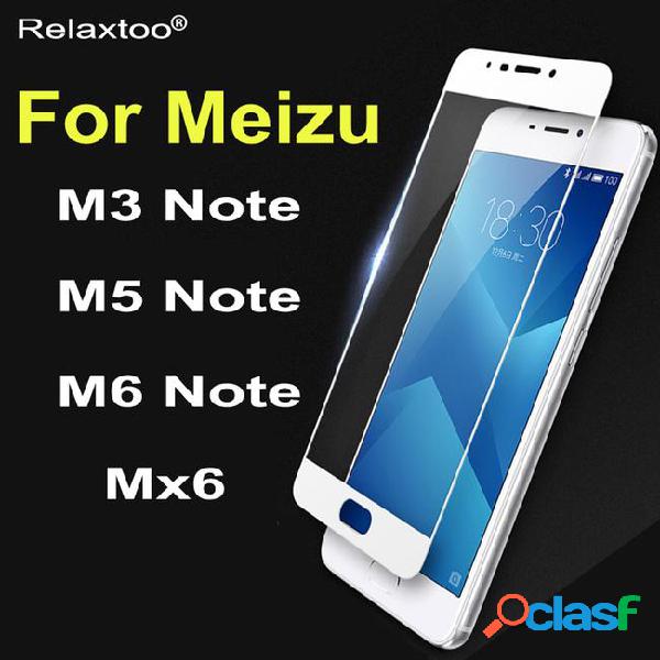 Full cover for meizu m3 note glass for meizu m5 note mx6 m6