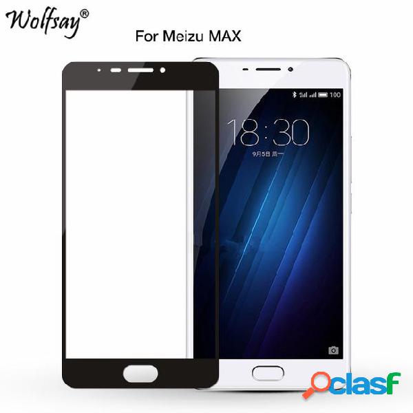 Full cover glass meizu m3 max screen protector tempered