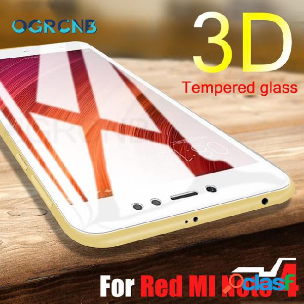 Full cover protective glass for xiaomi redmi 4x 4a 5 plus