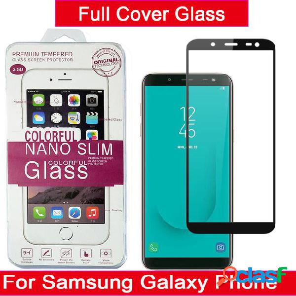 Full cover tempered glass for samsung galaxy j4 j6 j8 2018