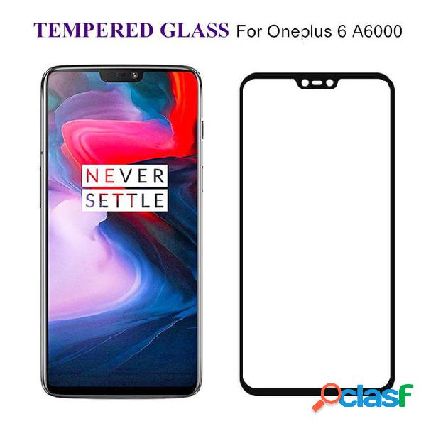 Full coverage tempered glass for oneplus 6 toughened screen