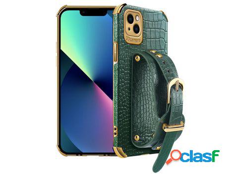 Funda TPU + PU Anti-lágrimas textura de cocodrilo