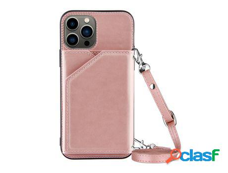 Funda TPU + PU con suporte bandolera de ombro y