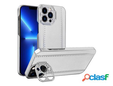 Funda TPU + PU galvanoplastia textura de fibra de carbono