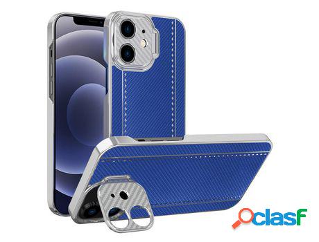 Funda TPU + PU textura de kevlar y fibra de carbono recortes