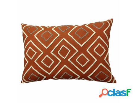 Funda de almohada DKD HOME DECOR Terracota Geométrico 60 X