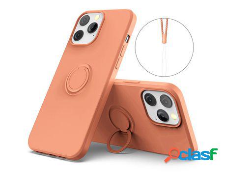 Funda silicone a prueba de choques con suporte de anel