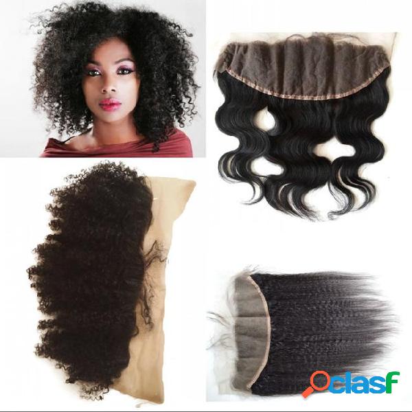 G-easy mongolian afro kinky curly lace frontal 13*4 virgin