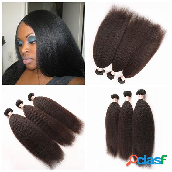 G-easy natural black brazillian kinky straight hair coarse