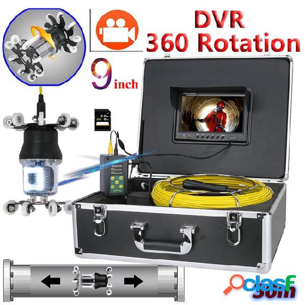 Gamwater 9 inch dvr recorder pipe inspection video camera