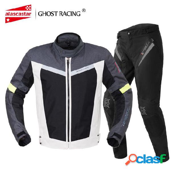 Ghost racing motorcycle jacket+moto pants windproof