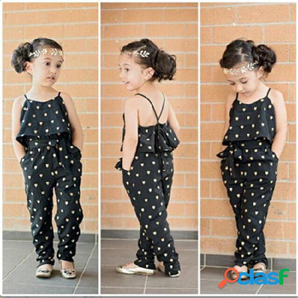 Girls casual sling clothing sets romper baby lovely