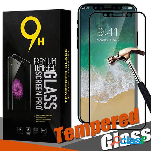 Glossy carbon fiber 3d curved tempered glass screen
