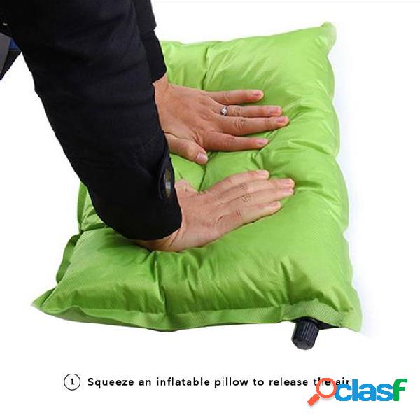 Good! outdoor automatic inflatable pillow camping pillow