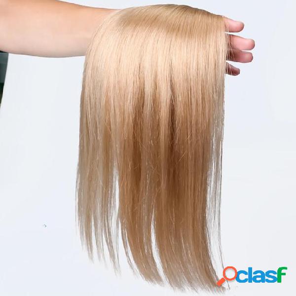 Grade 8a--flat tip in hair extensions with light brown color
