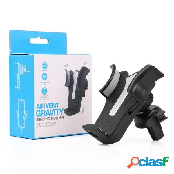 Gravity car mount air vent clip cell phone holder cradle