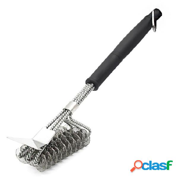 Grill brush scraper bbq cleaning brush for grill stainless