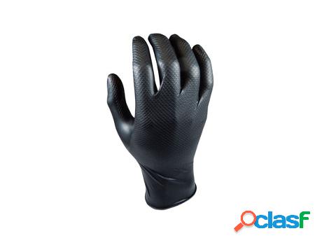 Guante Desechable JUBA Nitrilo Negro Grippaz (50 Un)