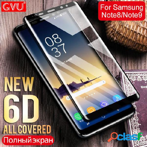 Gvu 6d glass for galaxy note 9 note 8 full curved cover